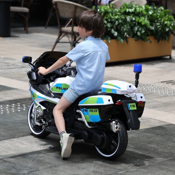 Полиция Детская 2-колесная езда на машине Детские мотоциклетные игрушки с картошкой Размер 106*38*64 см