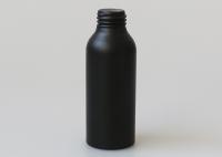 Transfert de chaleur de soutien imprimant les bouteilles cosmétiques en aluminium noires mates du jet 150ml