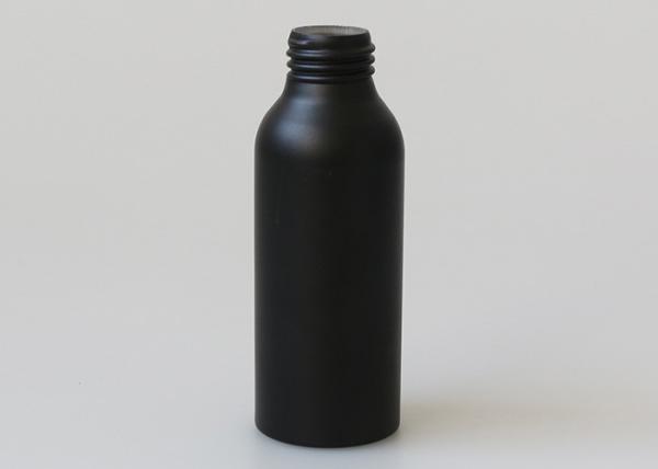 Transferência térmica do apoio que imprime as garrafas cosméticas de alumínio do pulverizador do preto do resíduo metálico 150ml