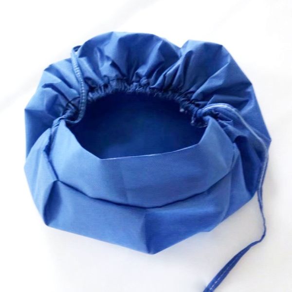 Hubei Haixin Wholesale of SMS Non-woven Head Cover Caps Surgical Streamer Tie Hats Doctor Hats Elastic Band Surgical PP Mov Cap