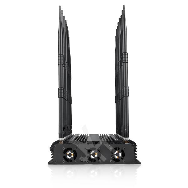 18 antennas signal jammer blocking all 2G 3G 4G 5G WIIFI GPS RF LOJACK signals with remote control.