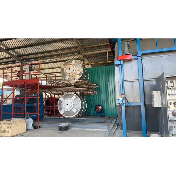 Equipo de moldeo rotatorio Producción de productos plásticos Automática