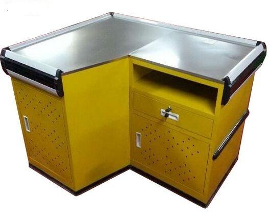 Convenience Store Express Checkout Counter , Steel Solid Grocery Store Checkout Counters