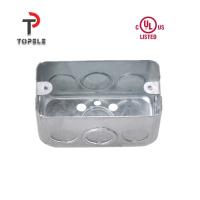 Boîte à outils en acier galvanisé rectangulaire pour câblage à surface