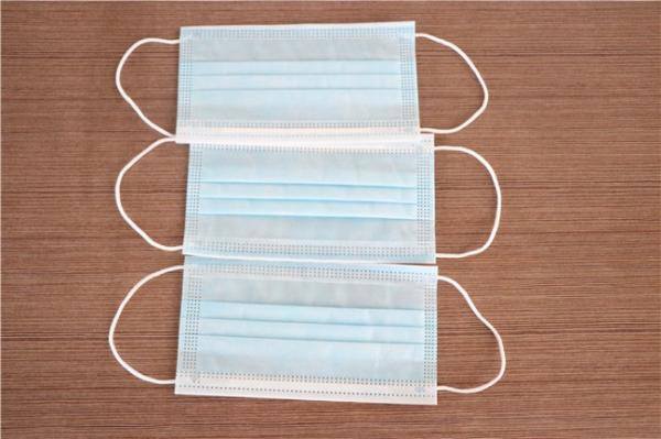 Non Woven BFE 95% Face Mask For Infection Control With Elastic Earloops High Breathability