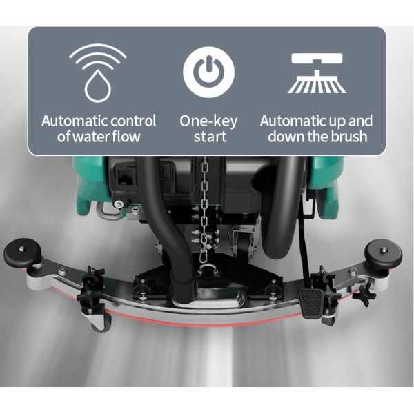 Walk Behind Rechargeable Handheld Tile Floor Scrubber Cleaning Machine F60B
