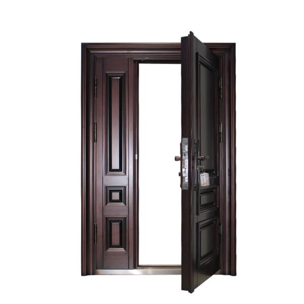 Entrance Security Steel Doors , Modern Design Double Exterior Entry Door