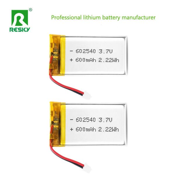 Lithium Ion Polymer Batteries 602540 600mAh 3.7V 2.22wh Rechargeable Power Lipo Batteries For Beauty Device