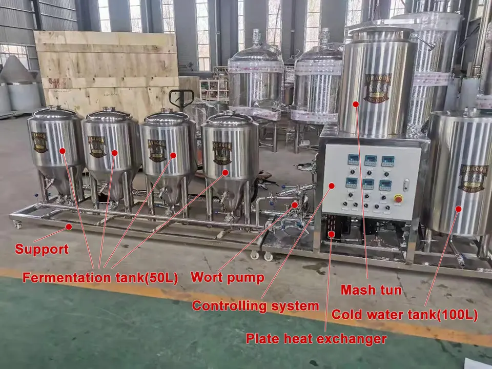 Электрическое отопление 100L домашнее пивоварное оборудование регулируется в соответствии с вашими требованиями