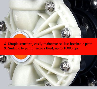 Cast Steel Pneumatic Diaphragm Pump For Sewage Diaphragm 7 Bar DN50