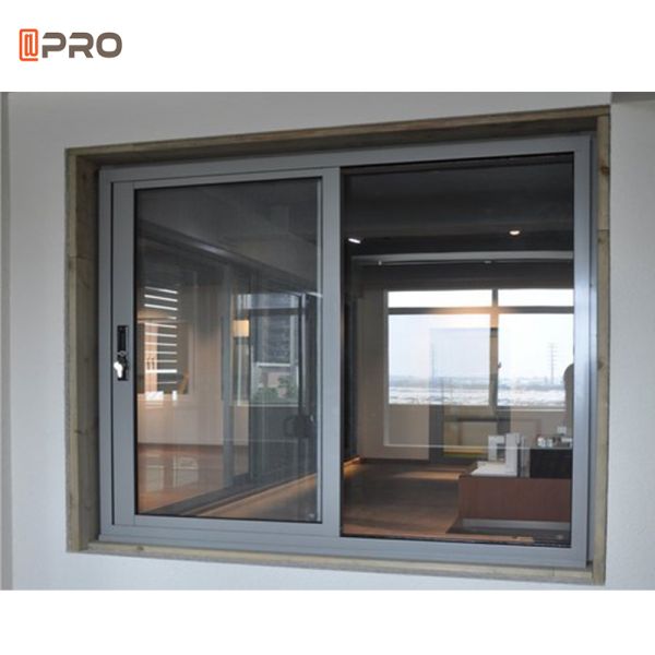2.0mm Thickness Aluminum Sliding Windows Sash Windows Materials With Screen Balcony Double Glass