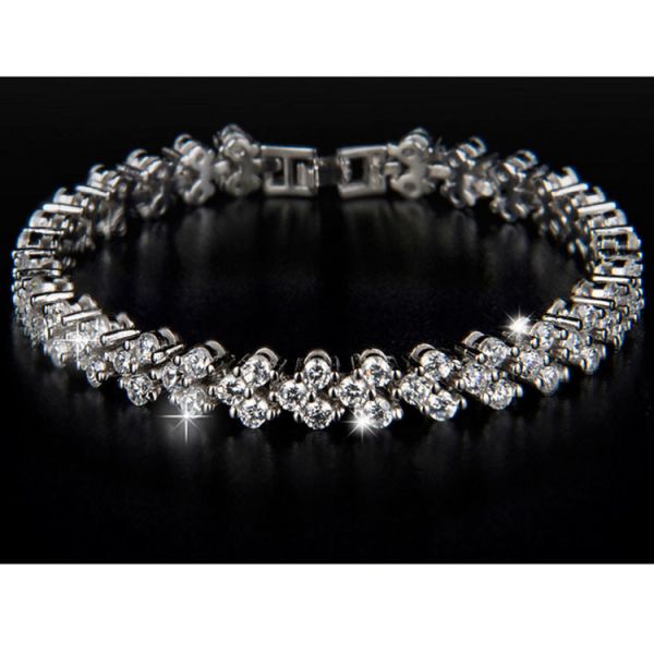 High Quality Clear Cubic Zirconia Tennis Bracelet for Women Wedding Jewelry (JDS935 )