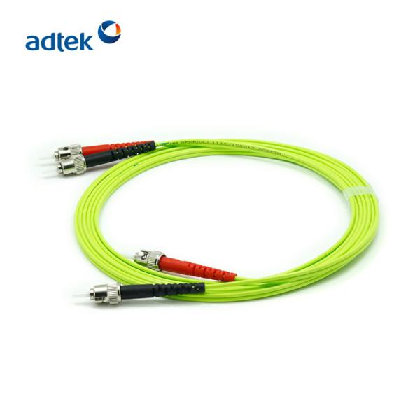 50/125 ST/UPC-ST/UPC OM5 Duplex Multimode Fiber Optic Patch Cord