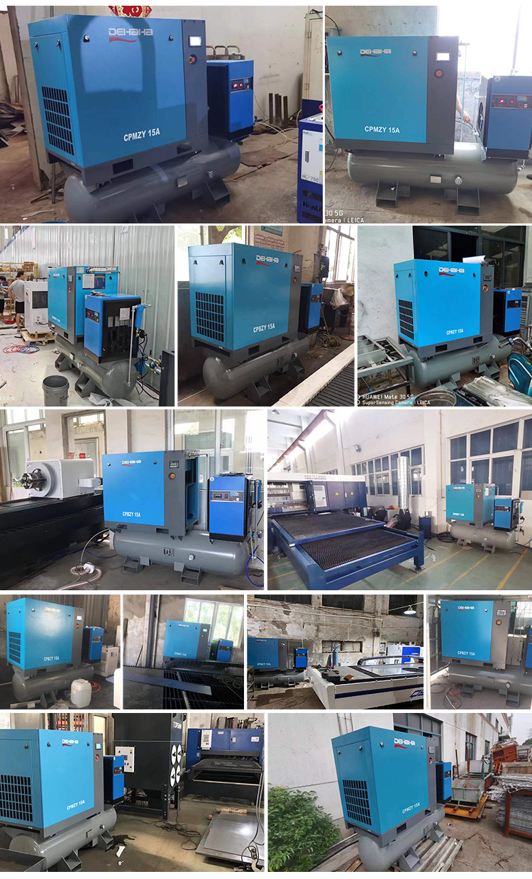 20hp All In One Integrated 15kW Air Compressor Compressor de aire для лазерной резки