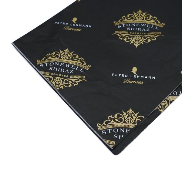 Gold Hot Foil Bamboo Pulp Gift Wrap Tissue Paper For Garment