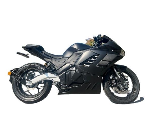 Powerful 72V 3000W Mid Motor Lithium Battery Electric Racing Motorcycle with 12inch Tire