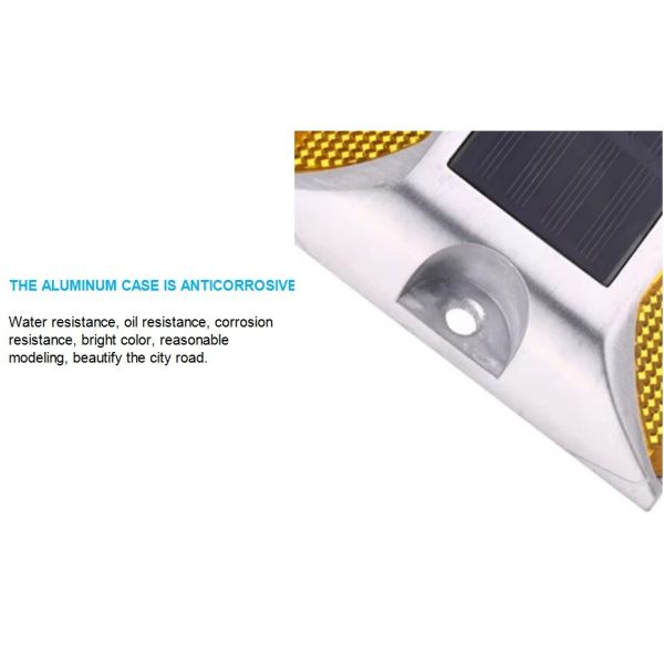 Cast Aluminum LED Solar Road Studs For Road Traffic Safety Warning