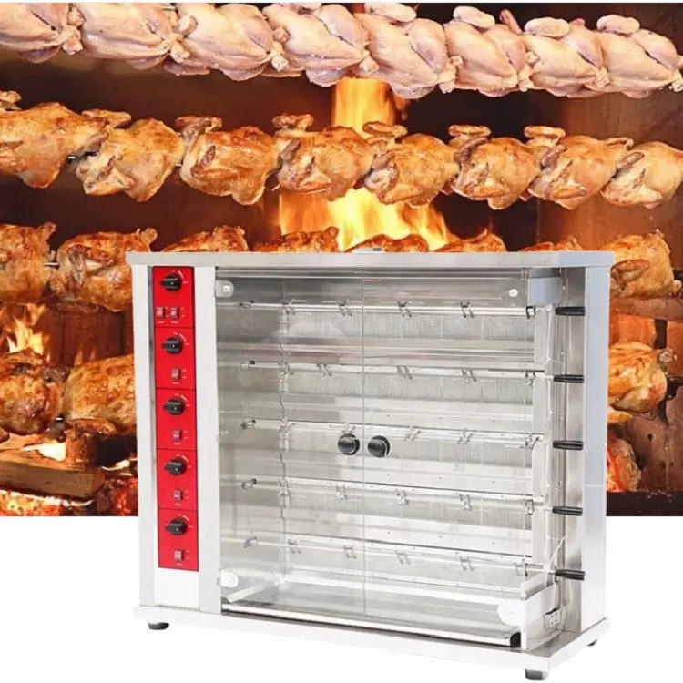 Энергосберегающая печь 220V 50Hz Rotisserie всего цыпленка 5 штаног