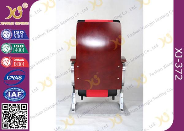 Meeting Room Aluminum Church Hall Chairs with Double Legs Multiple Colours Painted