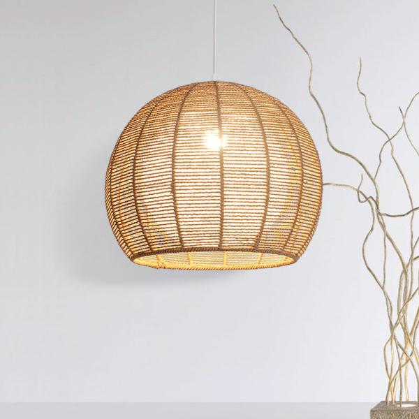 Rattan weaving bamboo Pendant Lamp For Indoor Home Lighting Fixtures (WH-WP-19)
