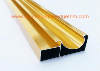 Electrophoretic Coated Gold Aluminium Cabinet Door Profiles 0.4mm-20mm Thickness