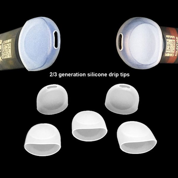 510 Disposable Silicone Drip Tips Transparent Odorless Durable