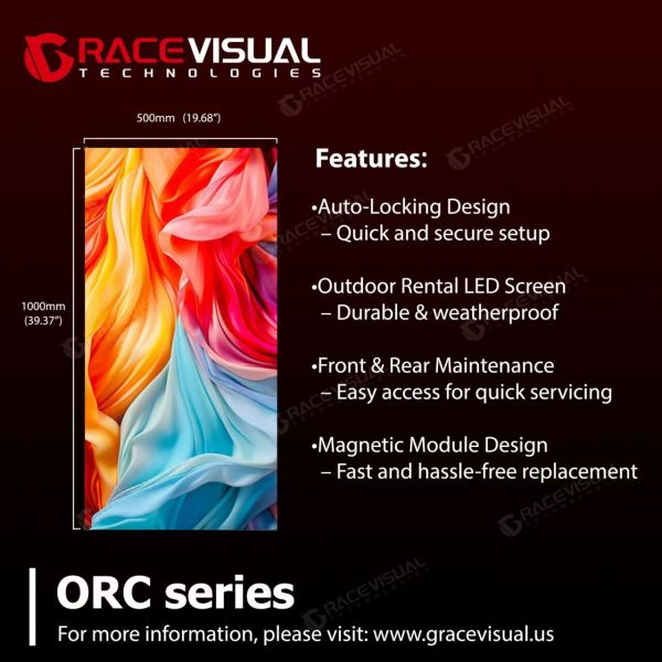 Panel de alquiler al aire libre P3.9 P2.9 P2.6 7680HZ Aluminio de fundición a presión 500x500x80mm Pared LED para pantalla de eventos de pared de video