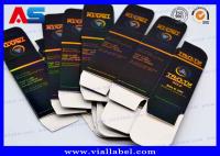 Folha de ouro branca Vial Carton Box With Scratch brilhante da caixa do pacote fora das caixas do empacotamento pequeno de código de segurança