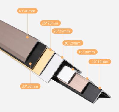 Corner Decoration Aluminium Tile Strip Customizable Heat Resistant Trim