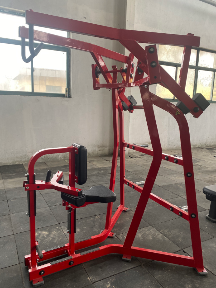 Lateral High Row Machine Plate Loaded Back Trainer for Commercial Gym Strength Training