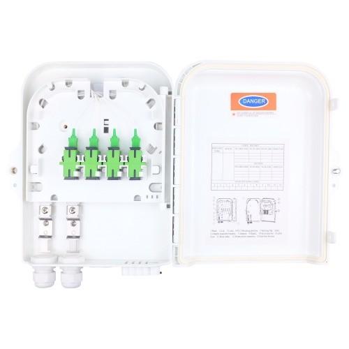 Wall/Pole Mount 8 Cores Outdoor FTTH Optic Terminal Fiber Distribution Box with 3 Time