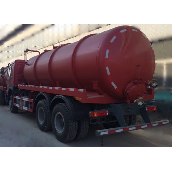 Professional 16CBM LHD 336HP Vacuum Suction Sewer Pump Truck / Sludge Truck