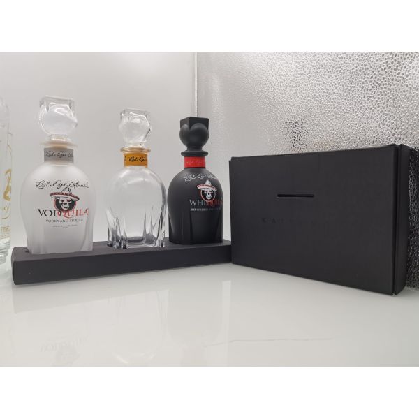 375ml Blended Box Glass Bottle for Rum and Whiskey  Vodka glass bottle
