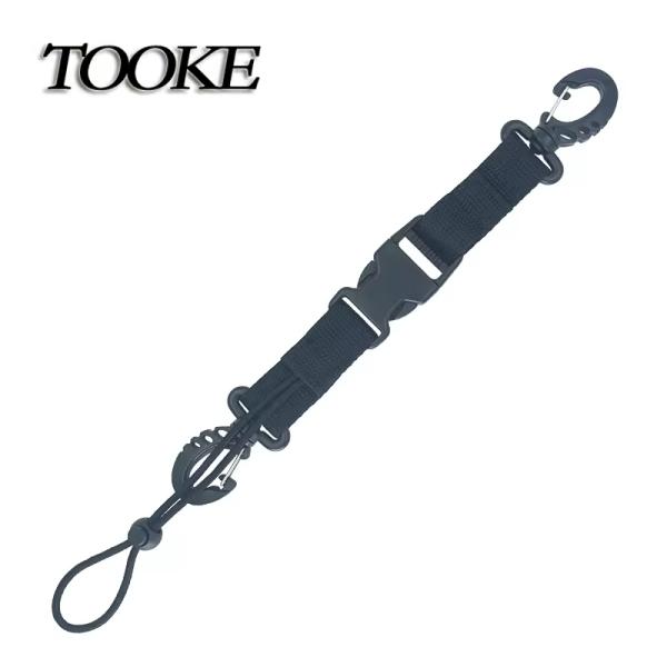 Anti Lost Adjustable Wrist Rope Scuba Diving Lanyard With Quick Release Buckle