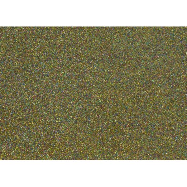 Synthetic Mirror Leather Glitter Fabric Roll / Gold Glitter Fabric 0.4mm Thickness