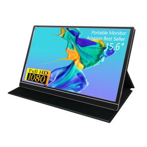 exposição externo móvel USB C da caixa completa 15,6 do metal 1080P de” para o console do jogo