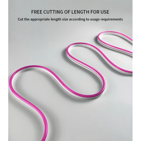 Tubo de neón LED flexible de silicona de 06*13 mm IP65, luces de tira de neón LED flexibles de emisión lateral antigolpes