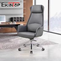 Cadeiras executivas de couro Móveis de estilo moderno Rodagens Cadeiras de escritório comerciais