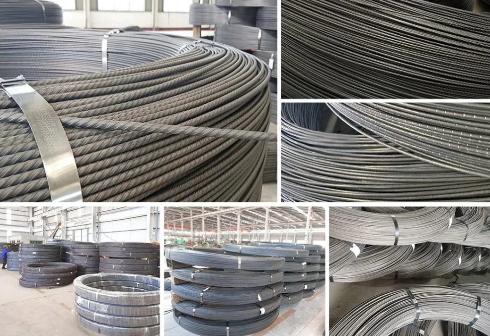 SG Brand 1860MPa PC Wire Prestressing Steel Strand Cable 7-Wire Post-Tension Strand Tendon 15.24MM Low-Relaxation 2.5 High