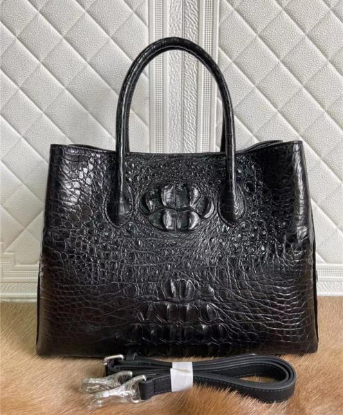 Exotic Crocodile Skin Women Totes Purse Authentic Alligator Leather Lady Large Shoulder Bag Female Working Handbag