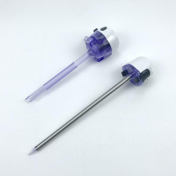 Anti Slip Disposable Laparoscopic Trocars , Plastic Bladeless Trocars