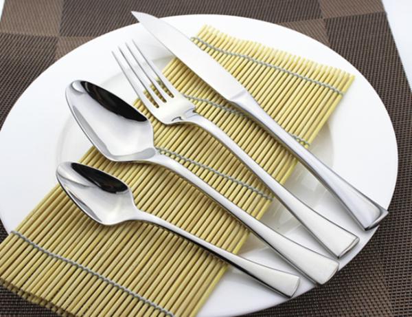 NEWTO High Quality Heavy Stainless steel flatware set Pink and Gold Color Cutlery