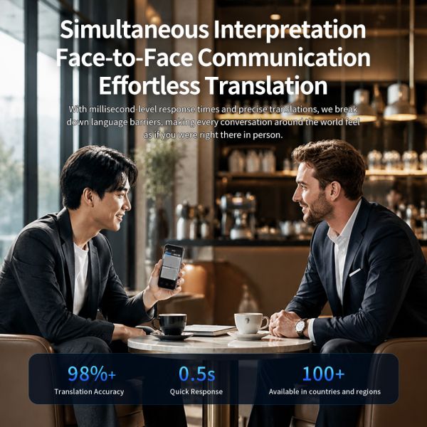 F10 Supports 139 Online 21 Offline Languages  Translation Al Voice Translator Device With 1800mah Battery