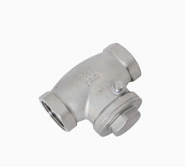 CF8 Industrial High-Pressure Check Valve Water Pipeline Female Threaded Swing Check Valve for Water Oil Gas