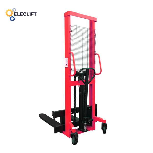 Polyurethane Wheel Type Hydraulic Lift Motor Manual Electric Stacker for Easy Maintenance