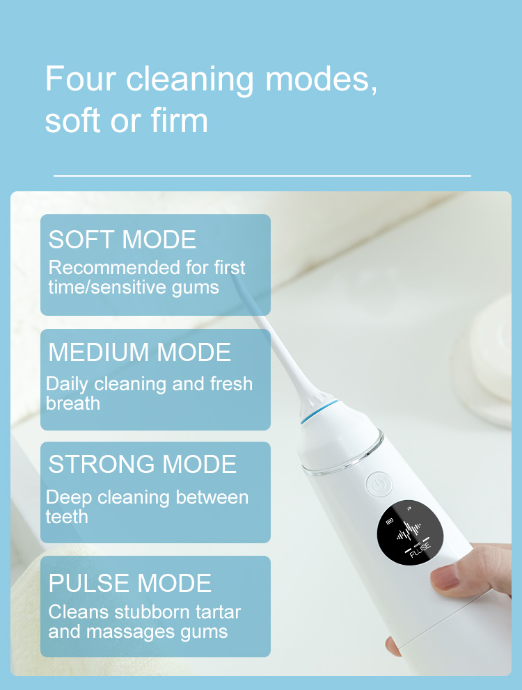 Вода чистки Flosser зубов ABS Nicefeel IPX7 с батареей 2000mAh