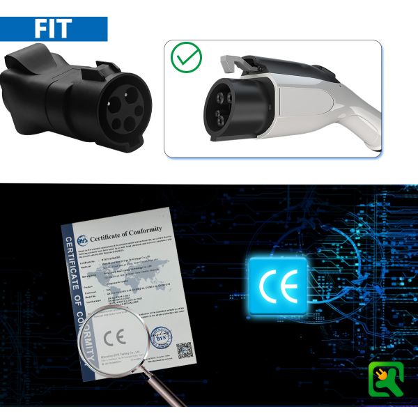 16A 3.5kw 220V Type1 Travel Plug Adapter Ev Adapter Male Plug The Perfect Addition to Your EV Charging Setup
