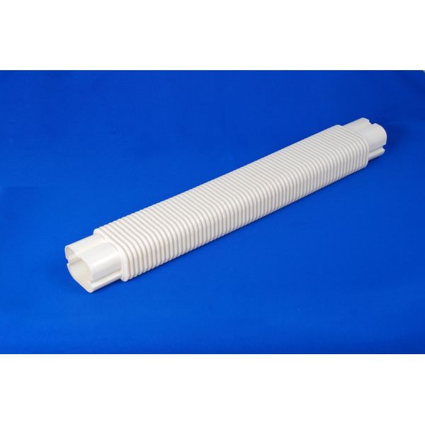 100mm Air Conditioner Pipe Cover White Decor PVC Flexible Duct Free Joint