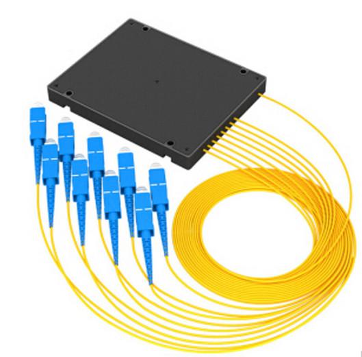 1X8 ABS Coupler Fiber Optic Plc Splitter 2.0mm Cable SC APC PC UPC Connector