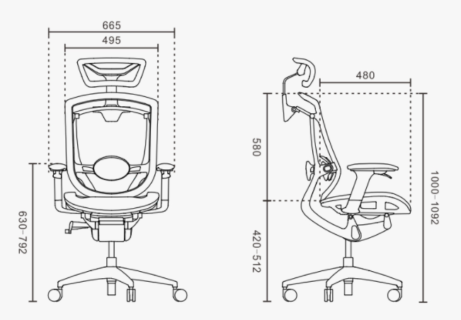 Breathable Mesh Swivel Ergo Office Chairs Ergonomic Revolving Chair